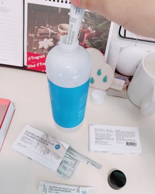 [유니자르] 엘라스틴 저분자 콜라겐95 7포 X 3EA   총 21포 — 5점을 준 리뷰어가 2022년 1월 올린 사용 사진