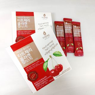 자연에온 가득담은 몽모랑시 타트체리 콜라겐 젤리스틱 — 3.5점을 준 리뷰어가 2021년 1월 올린 사용 사진