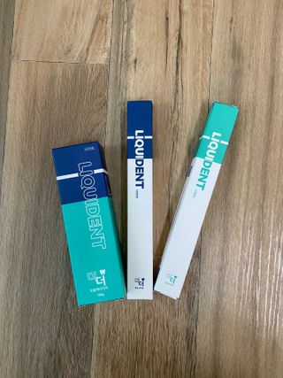 리퀴덴트 오랄케어 온가족용 리퀴덴트 더더 오랄케어 무불소 치약 + 임상시험완료 이중 미세 엠보싱 칫솔 올데이세트 — 5점을 준 리뷰어가 2020년 12월 올린 사용 사진