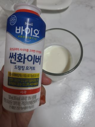 LIVE 매일바이오 썬화이버 드링킹 요거트 — 5점을 준 리뷰어가 2022년 8월 올린 사용 사진
