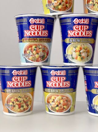 NISSIN 닛신 컵누들  4종 - 씨푸드오리지날, 씨푸드 스파이시, 씨푸드 커리, 씨푸드 XO소스 — 5점을 준 리뷰어가 2021년 12월 올린 사용 사진