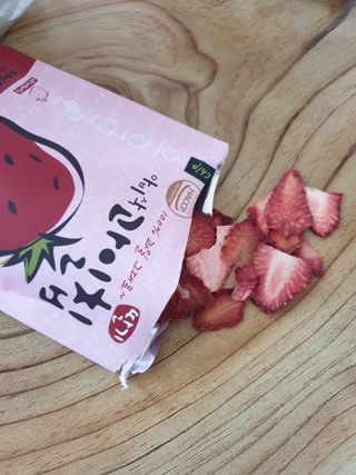 아비삭과일칩 5종 /딸기,사과,배,귤,무화과 5종 — 5점을 준 리뷰어가 2021년 3월 올린 사용 사진