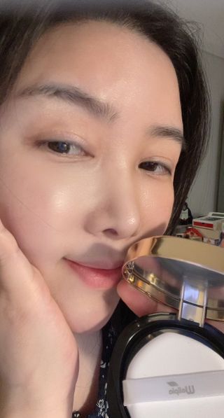 웰피아생활건강 웰피아마스커버_올인원커버쿠션(21호, 23호) — 4점을 준 리뷰어가 2023년 2월 올린 사용 사진