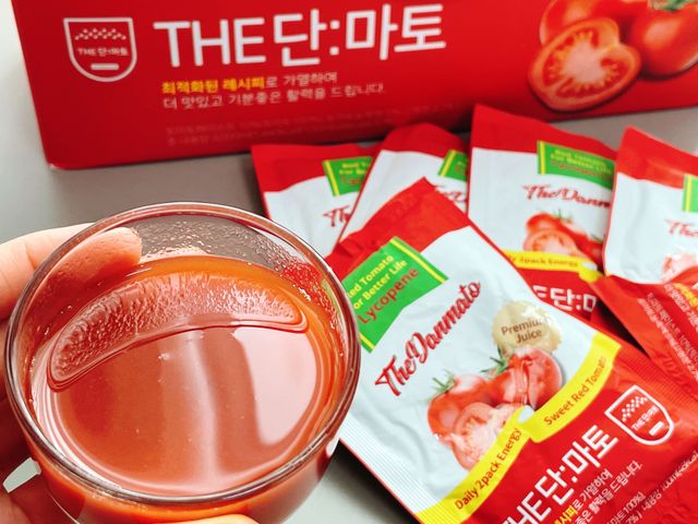 더단마토 프리미엄주스 100ml 30팩입 - 무설탕 스테비아 토마토즙 리뷰 사진