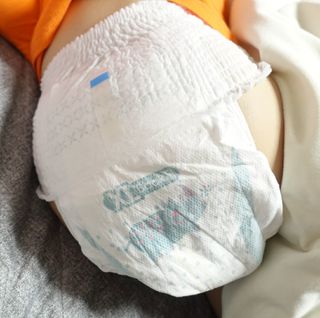 오브맘 밤 프리미엄 아기 기저귀 팬티형 밴드형 — 5점을 준 리뷰어가 2020년 12월 올린 사용 사진