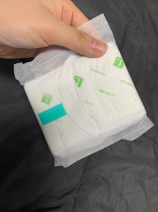 라포유 생리대 순면커버 중형 날개형 — 5점을 준 리뷰어가 2021년 2월 올린 사용 사진