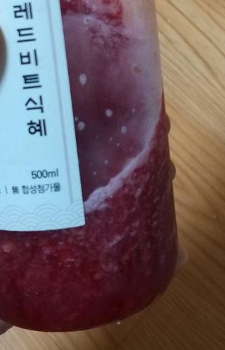 트롯전통식혜 트롯레드비트식혜 1리터 +500리터 — 5점을 준 리뷰어가 2021년 5월 올린 사용 사진