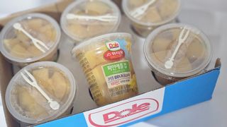 돌 MF[Dole] 파인애플컵/망고컵/복숭아컵 198g 6입X1박스 (맛 1가지 랜덤 발송) — 5점을 준 리뷰어가 2024년 10월 올린 사용 사진