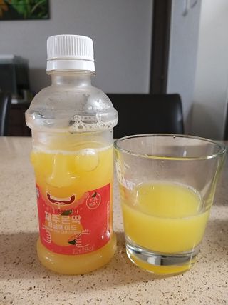 탐라원 제주의 맛, 몬딱주스 4종세트 - 한라봉몬딱주스, 천혜향몬딱주스, 청귤에이드, 당근몬딱주스 — 5점을 준 리뷰어가 2021년 7월 올린 사용 사진