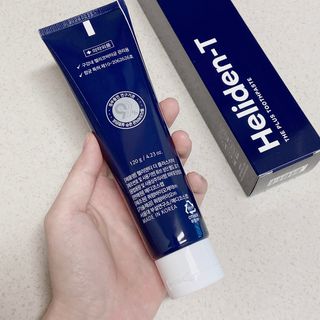 헬리덴티 더 플러스 치약 — 5점을 준 리뷰어가 2021년 3월 올린 사용 사진