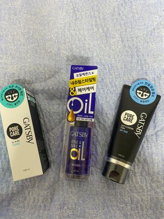 [갸스비] 명불허전, 남성을 위한 브랜드 갸스비의 올인원, 폼클렌징, 헤어오일 3종 — 4.5점을 준 리뷰어가 2021년 4월 올린 사용 사진