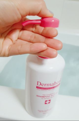 더마힐 헤어 컨디셔닝 샴푸 릴렉스 500ml — 4.5점을 준 리뷰어가 2021년 3월 올린 사용 사진