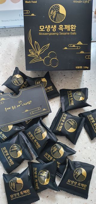 원더라이프 모생생흑깨환 — 5점을 준 리뷰어가 2022년 6월 올린 사용 사진