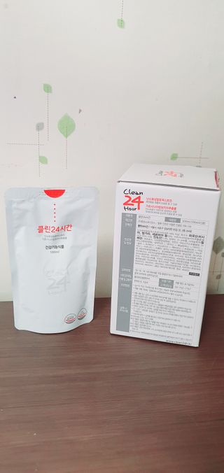 클린24시간 1BOX(5포) + 전용보틀(500ml) — 5점을 준 리뷰어가 2022년 8월 올린 사용 사진