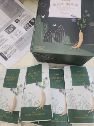 K-doraji K도라지 황초수 목에좋은 도라지 음료 80ml*7봉 — 5점을 준 리뷰어가 2022년 7월 올린 사용 사진