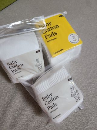 디어엘로디 프리미엄 유기농 유아 솜티슈 40매 3Pack +60매 1Pack 혼합형 — 5점을 준 리뷰어가 2021년 4월 올린 사용 사진