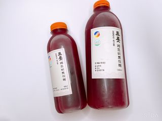 트롯전통식혜 트롯레드비트식혜 1리터 +500리터 — 5점을 준 리뷰어가 2021년 6월 올린 사용 사진