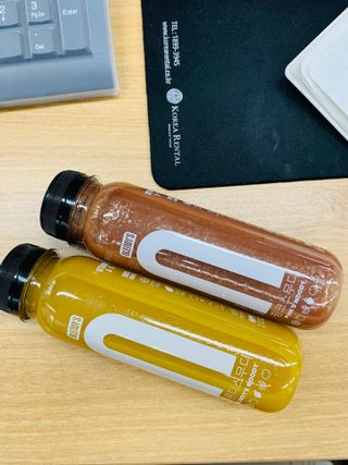 BLENDY'S 핑크 스무디+블론디 스무디 — 5점을 준 리뷰어가 2021년 9월 올린 사용 사진
