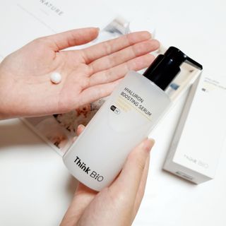 씽크바이오 히알루론 에센스 에어볼 28ea/ 부스팅 세럼 250ml 2종 세트 — 5점을 준 리뷰어가 2022년 8월 올린 사용 사진