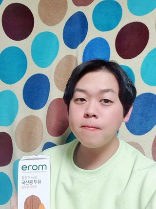 이롬 erom 황성주박사의 국산콩 두유 호두와 아몬드 — 4점을 준 리뷰어가 2020년 12월 올린 사용 사진