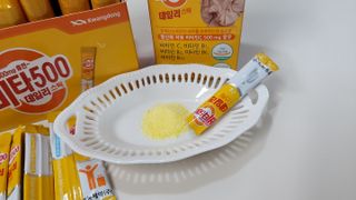 [광동제약] 비타500데일리스틱70포&굿즈3종 — 4점을 준 리뷰어가 2021년 10월 올린 사용 사진