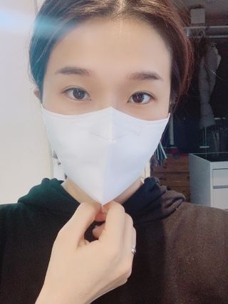 [푸름웰니스] KF94 비움 마스크 - 화이트 — 5점을 준 리뷰어가 2021년 3월 올린 사용 사진