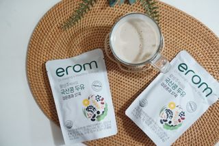 이롬 황성주 박사의 국산콩 두유 검은콩과 17곡 프리미엄 — 5점을 준 리뷰어가 2021년 5월 올린 사용 사진