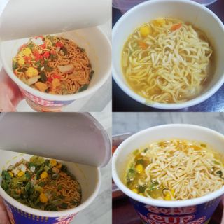 NISSIN 닛신 컵누들  4종 - 씨푸드오리지날, 씨푸드 스파이시, 씨푸드 커리, 씨푸드 XO소스 — 4점을 준 리뷰어가 2022년 3월 올린 사용 사진