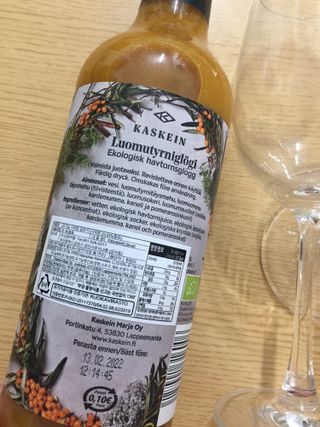 H365 [Kaskein Luomutyrniglögi] 핀란드 전통 무알콜 멀드와인 시벅톤 글로기 — 5점을 준 리뷰어가 2021년 4월 올린 사용 사진