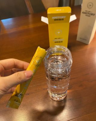 주식회사 씨크릿비에프랩 마시는 아미노산 아미토리 열대과일맛 14포 [1포, 5g / 보틀증정] — 5점을 준 리뷰어가 2023년 1월 올린 사용 사진