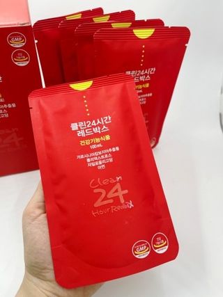 클린24시간 레드박스 1BOX(5포) + 전용보틀(500ml) — 5점을 준 리뷰어가 2024년 1월 올린 사용 사진