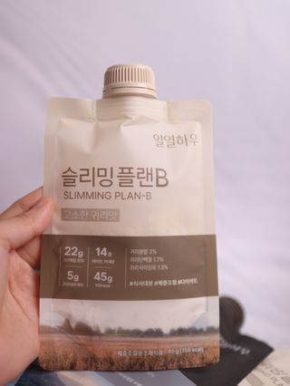 일일하우 슬리밍 플랜B 고소한 귀리맛, 진한 카카오맛 (체중조절식) — 5점을 준 리뷰어가 2023년 7월 올린 사용 사진