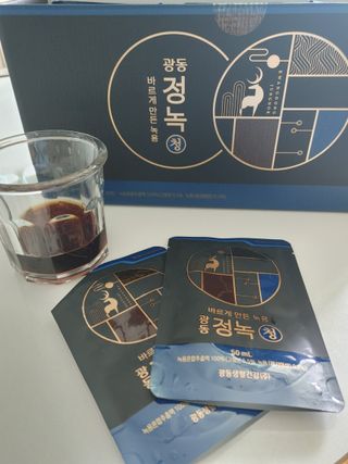 광동생활건강 [광동] 바르게 만든 녹용, 광동정녹청 30포. — 5점을 준 리뷰어가 2022년 6월 올린 사용 사진
