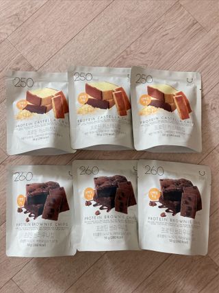 신상품) 딜라이트 프로젝트 프로틴  브라우니칩/ 카스테라칩 총 6EA — 5점을 준 리뷰어가 2022년 5월 올린 사용 사진