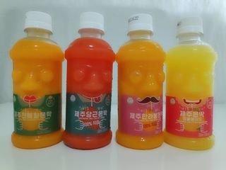 탐라원 제주의 맛, 몬딱주스 4종세트 - 한라봉몬딱주스, 천혜향몬딱주스, 청귤에이드, 당근몬딱주스 — 5점을 준 리뷰어가 2021년 8월 올린 사용 사진