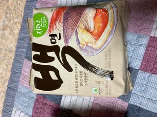 [풀무원] 자연은맛있다 정면, 백면, 홍면  세트 — 5점을 준 리뷰어가 2021년 4월 올린 사용 사진
