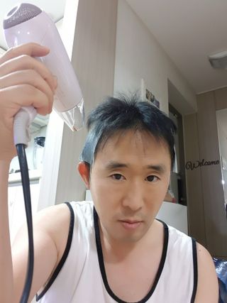 블랙몬스터 다운펌 프로 키트 — 5점을 준 리뷰어가 2021년 8월 올린 사용 사진