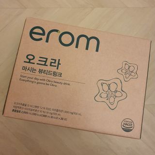 [이롬] 오크라 마시는 뷰티드링크 100mL x 20입 — 5점을 준 리뷰어가 2022년 7월 올린 사용 사진