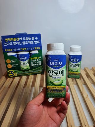 LIVE 매일바이오 알로에 드링킹 요거트 — 5점을 준 리뷰어가 2022년 4월 올린 사용 사진