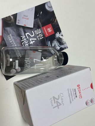 클린24시간 1BOX(5포) + 전용보틀(500ml) — 5점을 준 리뷰어가 2022년 9월 올린 사용 사진