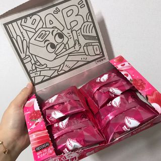 롯데제과 ABC초코쿠키 핑크베리 — 4점을 준 리뷰어가 2021년 2월 올린 사용 사진