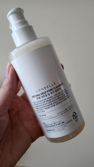 랑벨 내츄럴 딥 포어 클렌저 210ml (저자극 약산성 천연 클렌징 젤) — 4.5점을 준 리뷰어가 2022년 3월 올린 사용 사진