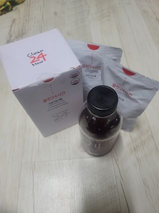 클린24시간 1BOX(5포) + 전용보틀(500ml) — 5점을 준 리뷰어가 2022년 12월 올린 사용 사진