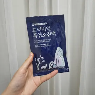 참앤들황토농원 국내산 흑염소를 정성스럽게 담은, 프리미엄 흑염소 진액 70ml x 30포 1박스 — 5점을 준 리뷰어가 2023년 1월 올린 사용 사진