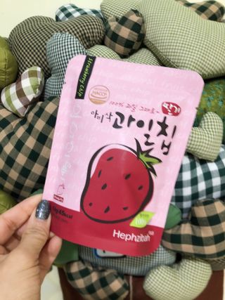 아비삭과일칩 5종 /딸기,사과,배,귤,무화과 5종 — 4.5점을 준 리뷰어가 2021년 4월 올린 사용 사진