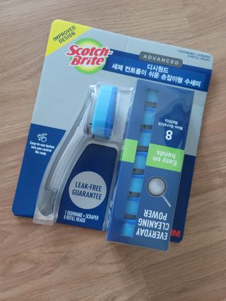 3M 디쉬원드 손잡이형 수세미 클럽팩 1핸들+8리필 — 5점을 준 리뷰어가 2023년 7월 올린 사용 사진