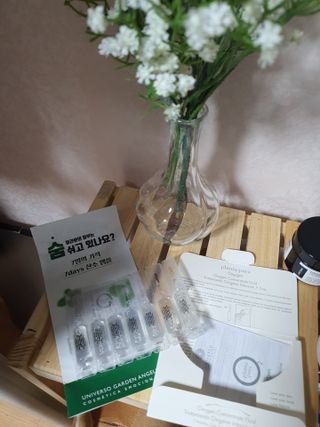 유니베르소 산소앰플 7일 집중케어 앰플 — 4점을 준 리뷰어가 2021년 4월 올린 사용 사진