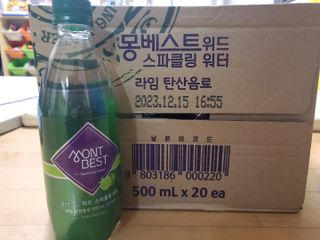 몽베스트 Montbest with Sparkling water Lime20병 — 5점을 준 리뷰어가 2023년 3월 올린 사용 사진