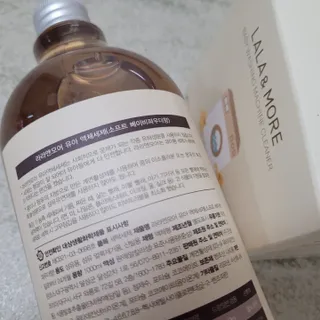 라라앤모어 유아 액체세제+세탁기클리너 — 5점을 준 리뷰어가 2022년 3월 올린 사용 사진