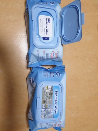 햅스 세균없는 주방 대형 2팩, HAPS sanitizer wipe — 4점을 준 리뷰어가 2022년 2월 올린 사용 사진